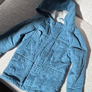 Cat & Jack Light Blue Hooded Puffer Jacket